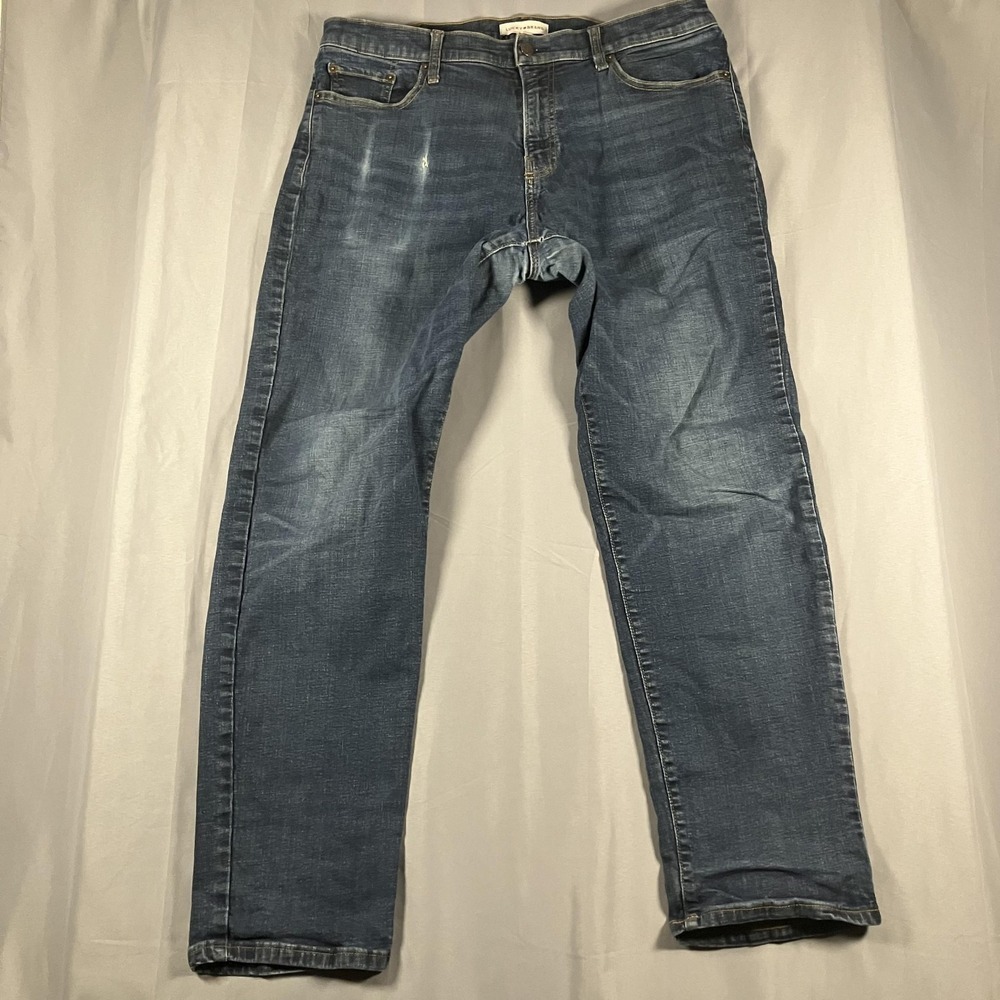 Lucky Brand‎ Jeans Mens 38x29 Straight Leg Denim Five Pocket Zip Fly Medium Wash